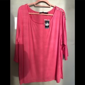Eloquii- Plus size 3/4 sleeve top- 22/24
